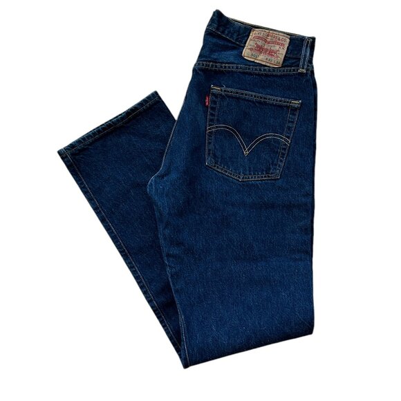 Levi's Denim - Levi's Classic 501 Buttonfly Jeans Denim Cotton 33x34 Western Cowboy Straight